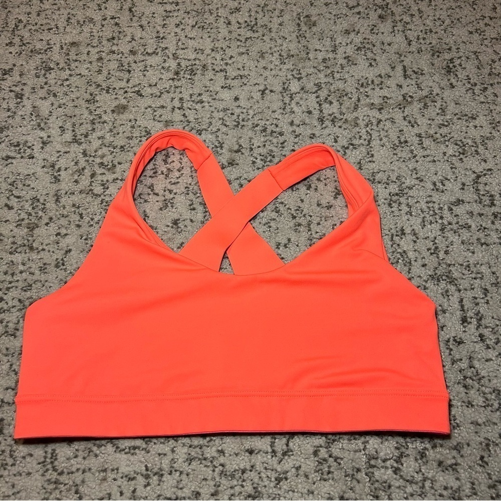 Old Navy Active Powersoft Orange Seamless Sports Bra Size Small